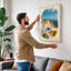Mediterranean Village Coastal - Wrapped Canvas-1154045910-1154045911