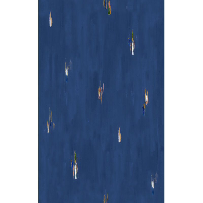 Rouleau de papier peint L 33 pi x l 20,5 po Yuki Osada Skyfall, Bleu