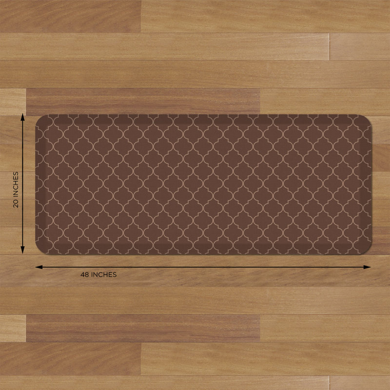 Tapis anti-fatigue, Noyer, Rectangle 1 pi 8 po x 4 pi