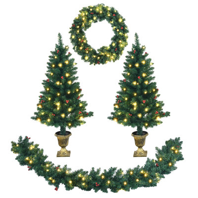4' Lighted Christmas Tree
