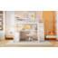 Lit mezzanine avec 7 tiroirs, 2 tablettes et un bureau-632482742-632482741
