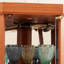 Armoire de coin en verre American Classical Design avec un espace exquis abondant et inclus pour le rangement du vin