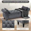 133cm Wide Velvet Standard Ottoman-457455985