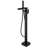 Single Handle Matte Black Bathtub Faucet - Hand Shower, Waterfall Spout, Rust , Quick Install Modern With Shower Finish, Swivel Corrosion Resistance