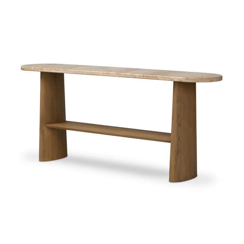 Terry 74'' W Marble Console Table