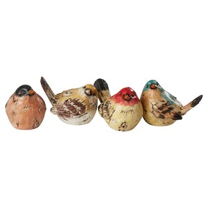 August Grove® Esther 4 Piece Polystone Birds Figurine Set & Reviews ...