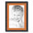 Black Wood Matte Picture Frame with Mat-70819477