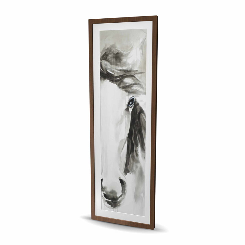 Magnifique cheval abstrait, Brun, H 60 po x l 20 po