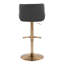 Tabouret de bar réglable rond avec repose-pieds arrondi en T Rondell - ensemble de 2-202853214-202853025