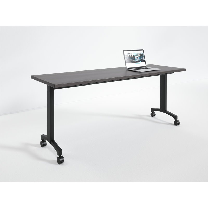 Table de formation Flip Mobile, Bois flotté, Noir, H 29 po x l 72 po x P 30 po