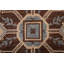 Tapis tribal brun à motif géométrique 6 x 10