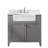 Burbank 36 " W Freestanding Standard 1 Single Vanity Bathroom Vanity With Quartz Top-1540156112
