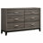 Carina Grey Oak and Black 4-piece Eastern King Panel Bedroom Set