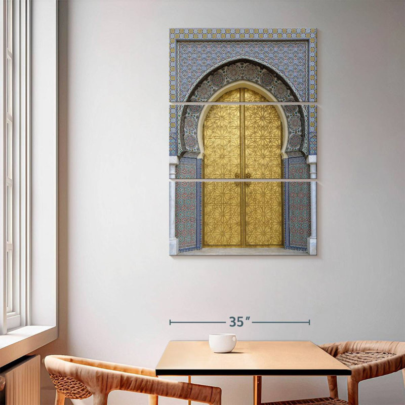 Moroccan Style Door, 65" H x 42" W