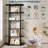 6-Tier Industrial Bookshelf, 71" Tall Wood and Metal Bookcase, Freestanding Open Storage Shelf for Home Office-940630240