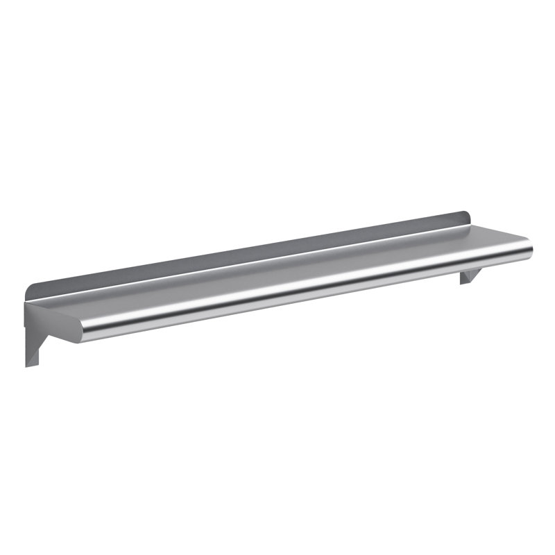 36" Wide Stainless Steel Wall Shelf with Brackets