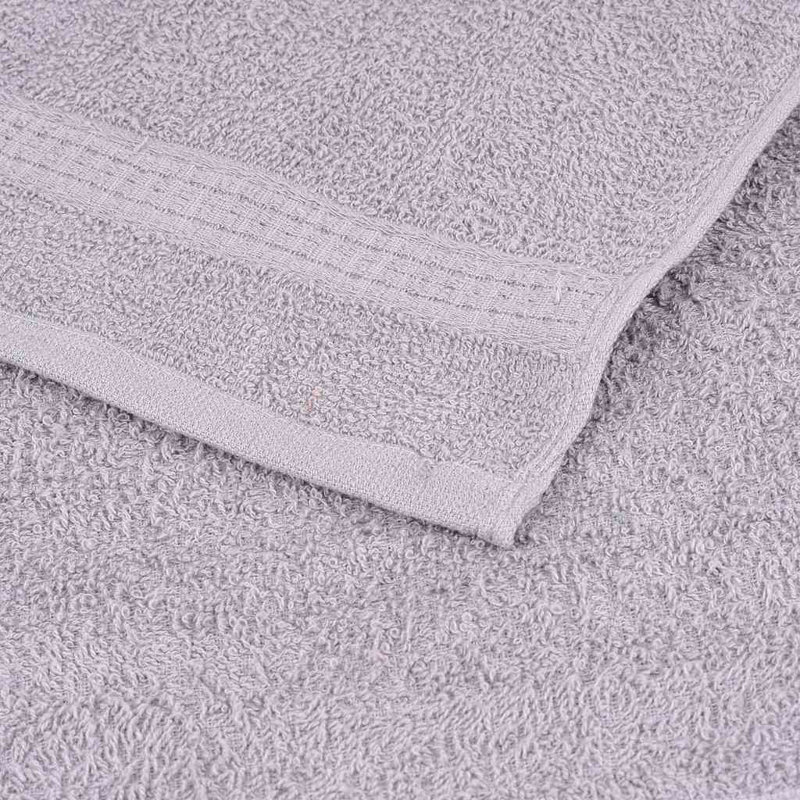 Towel Set 360 Gsm 100% Cotton, 8 Piece Towel Set, Grey