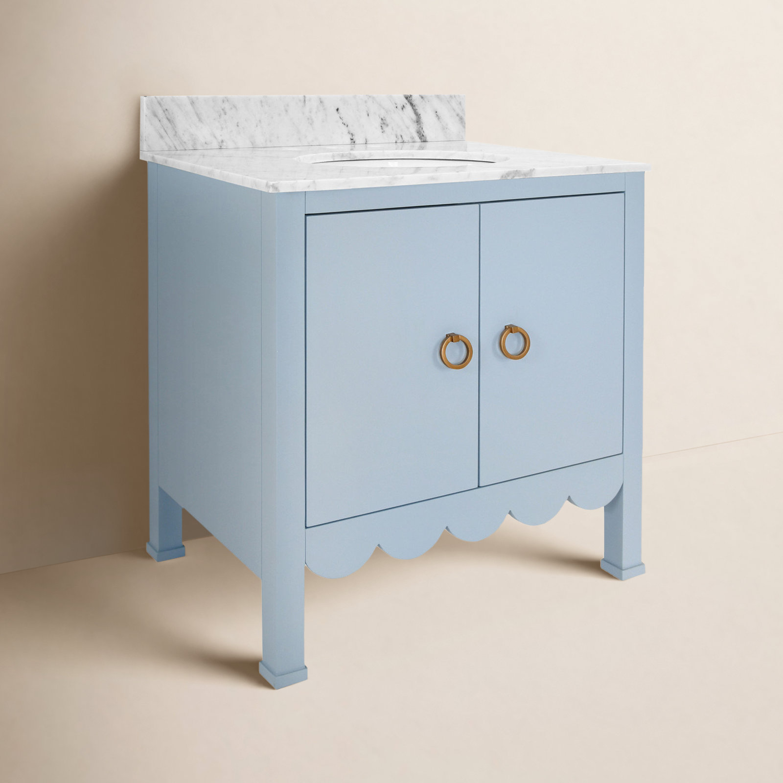 Kealey 30.5'' Single Bathroom Vanity, Matte Light Blue