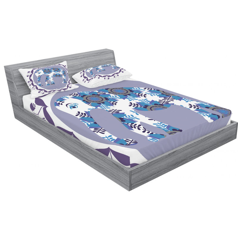 Microfiber Sheet Set, Queen Sheet Set with Fitted Sheet