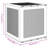 vidaXL Storage Box White 21.65 x 20.87 x 22.44 in Polypropylene-117060621