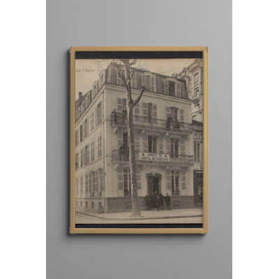 Vichy Hotel du Chalet Cecil Hotel 1900s - affiche rétro française encadrée