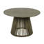 Table de salle à manger d'extérieur en bois d'acacia, très grande table de salle à manger ronde de 47,25 pouces, pour la cour arrière, la pelouse et le balcon-950720423