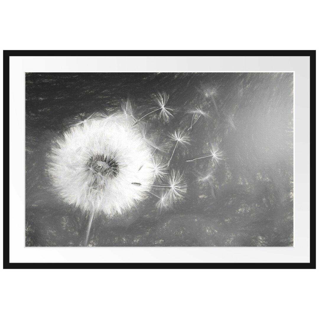 Gerahmtes Poster Dandelion Seeds