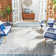 Arneshia Southwestern Aqua Indoor/Outdoor Area Rug