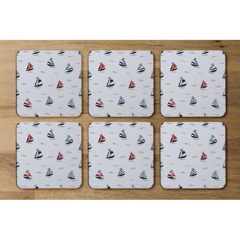 Square 6 Piece Coaster Set