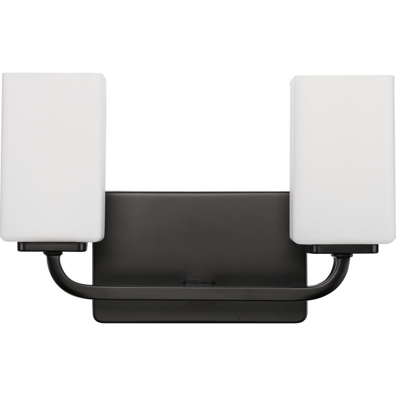 2 - Light Dimmable Vanity Light, Matte Black
