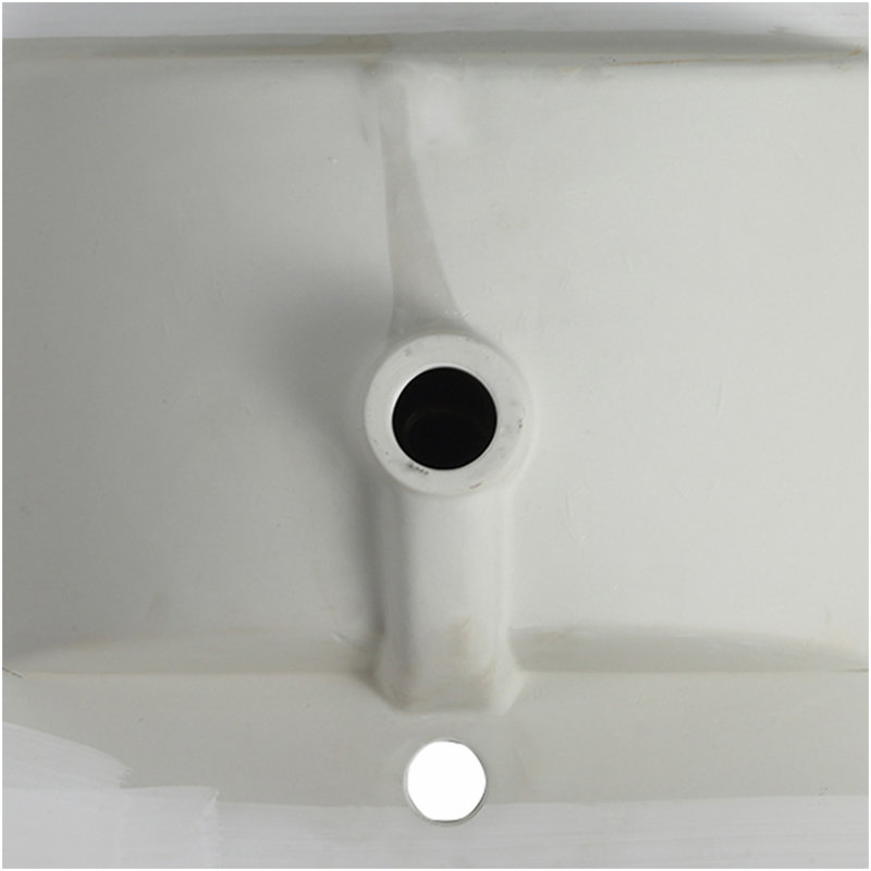 Lavabo de salle de bain en céramique 24 po, blanc