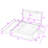 Queen 2 Drawers Platform Bed with Twin-XL Trundle and Built-in Sockets & USB Ports-298169958