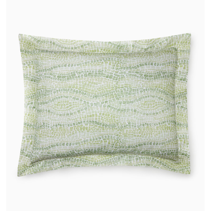 Cobblestones - Sferra X Scalamandre Abstract Cotton Pillow Sham, Boudoir