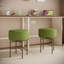 Repose-pieds deux pièces, repose-pieds rembourré, tabouret de coiffeuse rond avec pieds en métal, repose-pieds contemporain-328950277
