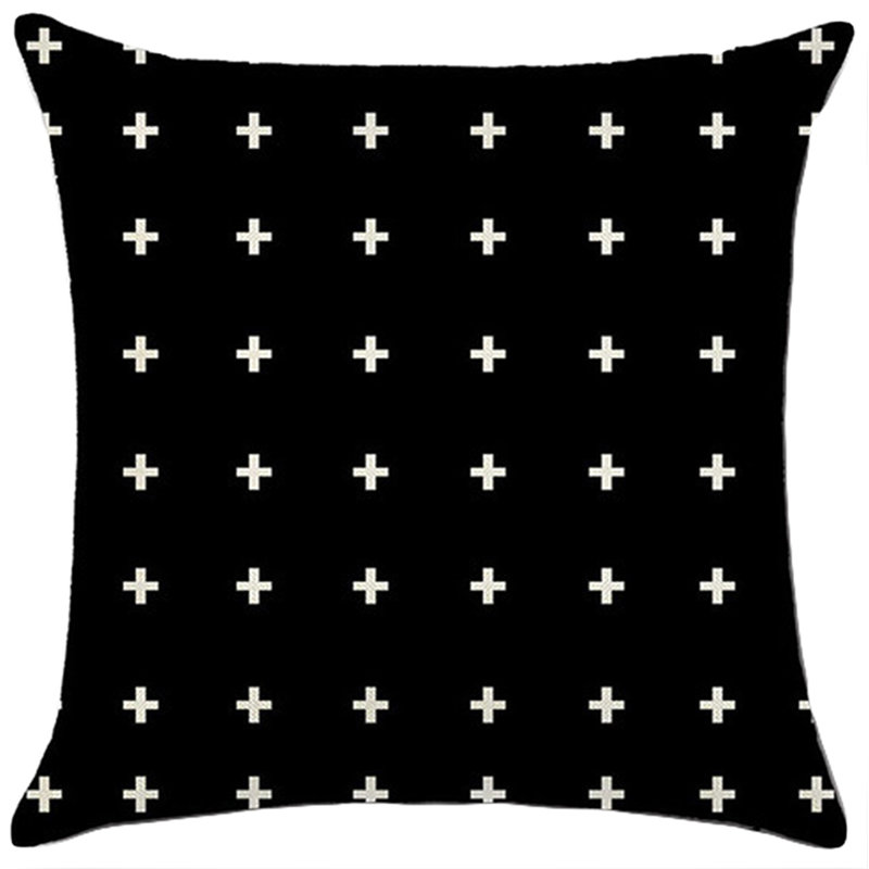(With Or Without Inserts) Set of 2 Square Geometric Pattern Pillows, Throw Pillow