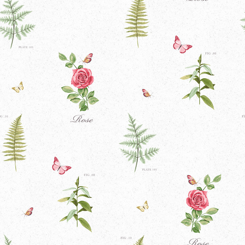 Abrielle 10m x 53cm Matte Wallpaper Roll, Red