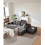 Canapé modulaire de 105,7 po avec méridienne en forme de U, canapé modulaire moderne avec assise profonde, canapé rembourré pour chambre à coucher de salon, sans assemblage requis, (tissu moelleux), noir à gauche-1687198849-1687198879