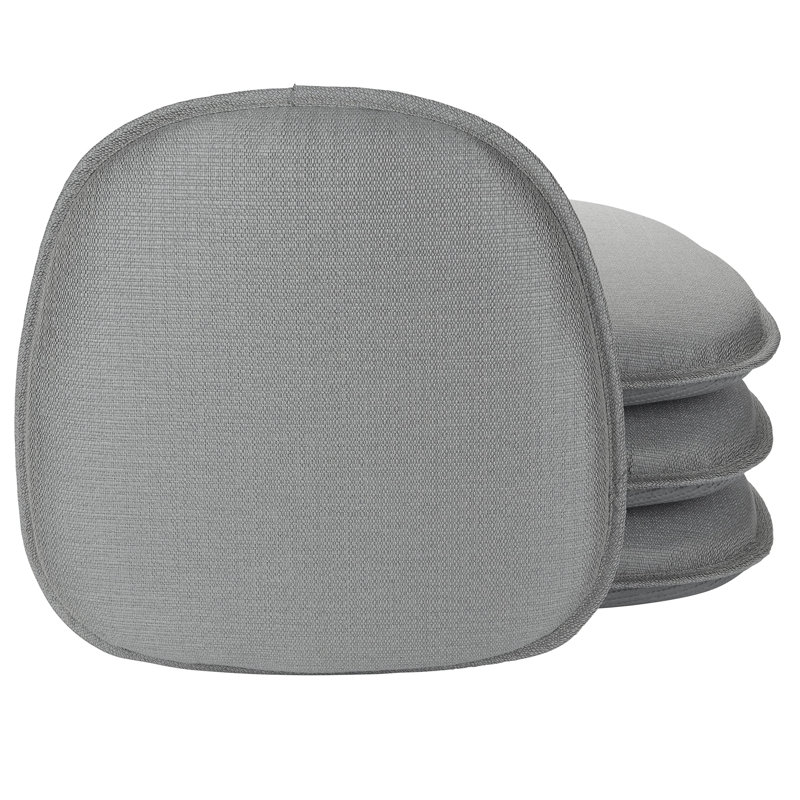 Non-Slip Windsor Chair Cushions, Gray