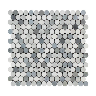 Marble Penny Round Mosaic Wall & Floor Tile