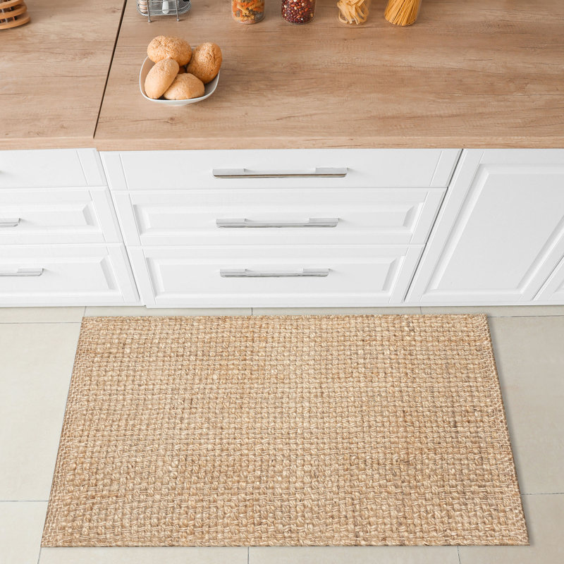 Playa Solid Color Non-Skid Kitchen Mat, Rectangle 2' x 3'