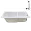 72'' x 36'' Acrylic Soaking Drop-In Bathtub, Drain Included-97544685
