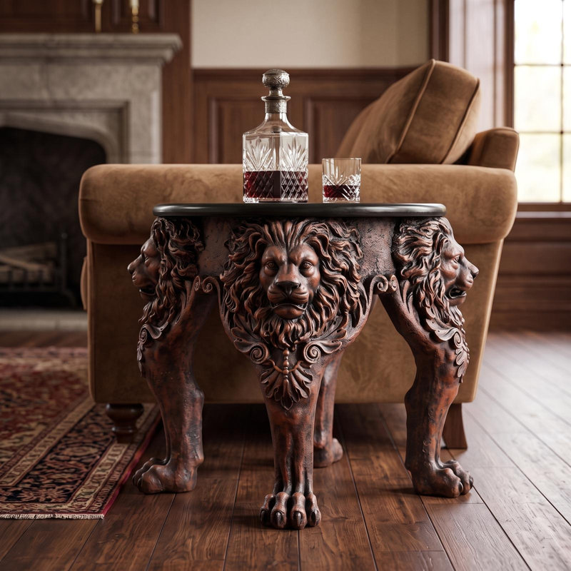 Cleon Lion Leg End Table