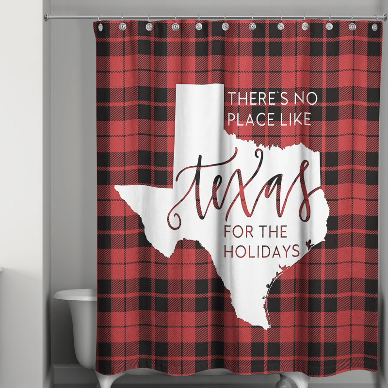 Il n’y a pas de place comme texas pour le rideau de douche simple des fêtes Brianne