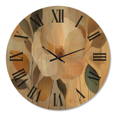 Solid Wood Analogue Wall Clock