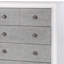 Commode Katia gris rustique et blanc vieilli