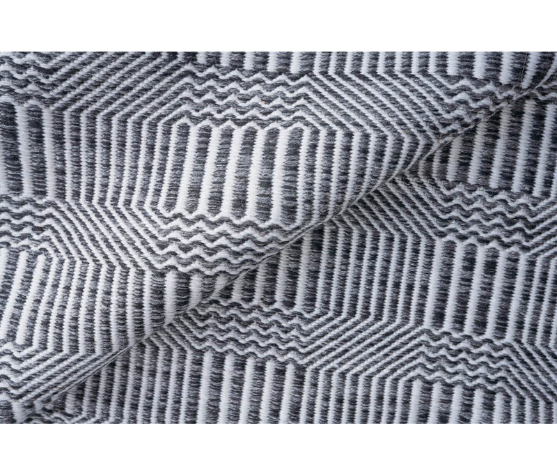 Naples Geometric Area Rug, Rectangle 12' x 15', Charcoal