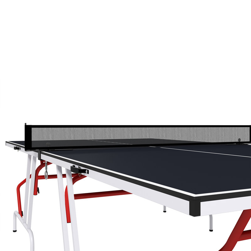 Soozier Foldable Table Tennis Table (Paddles Included)