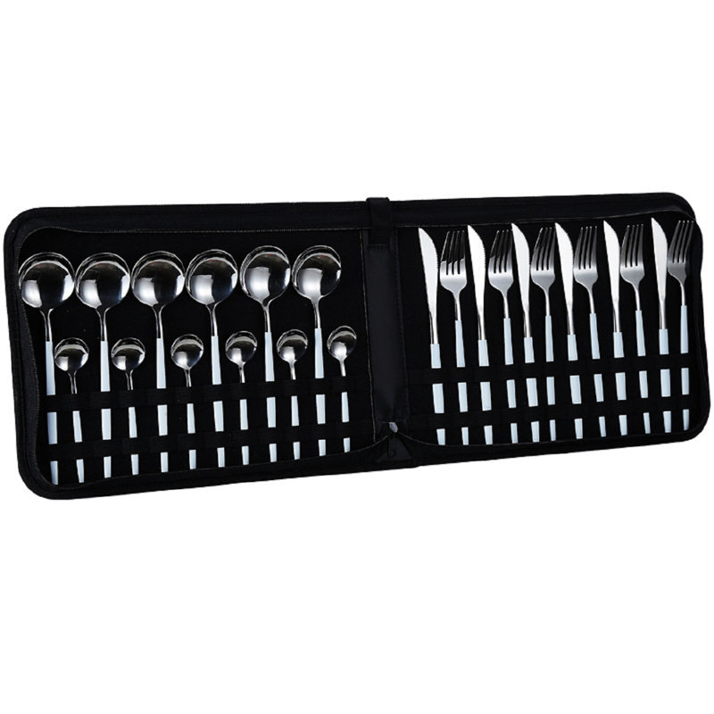 Ensemble de couverts en acier inoxydable Paloff, Blanc / argenté