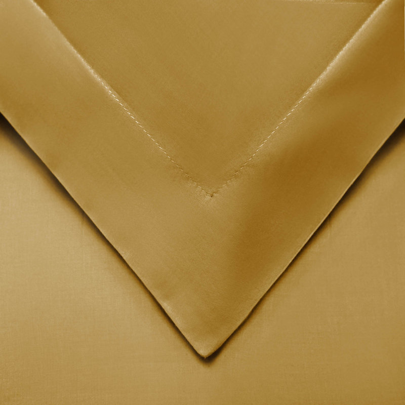 Modern & Contemporary Sateen Duvet Cover, King/Cal. King Duvet Cover + 2 King Shams, Pumpkin