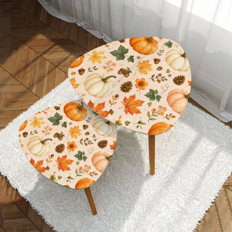 Ensemble de 2 tables basses gigognes Triangle